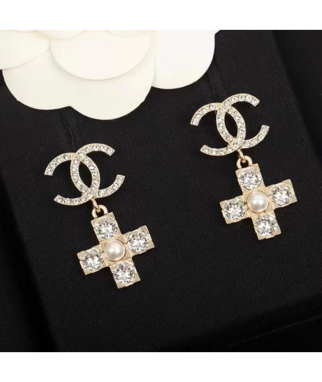 CHANEL Золотые серьги, фото 5