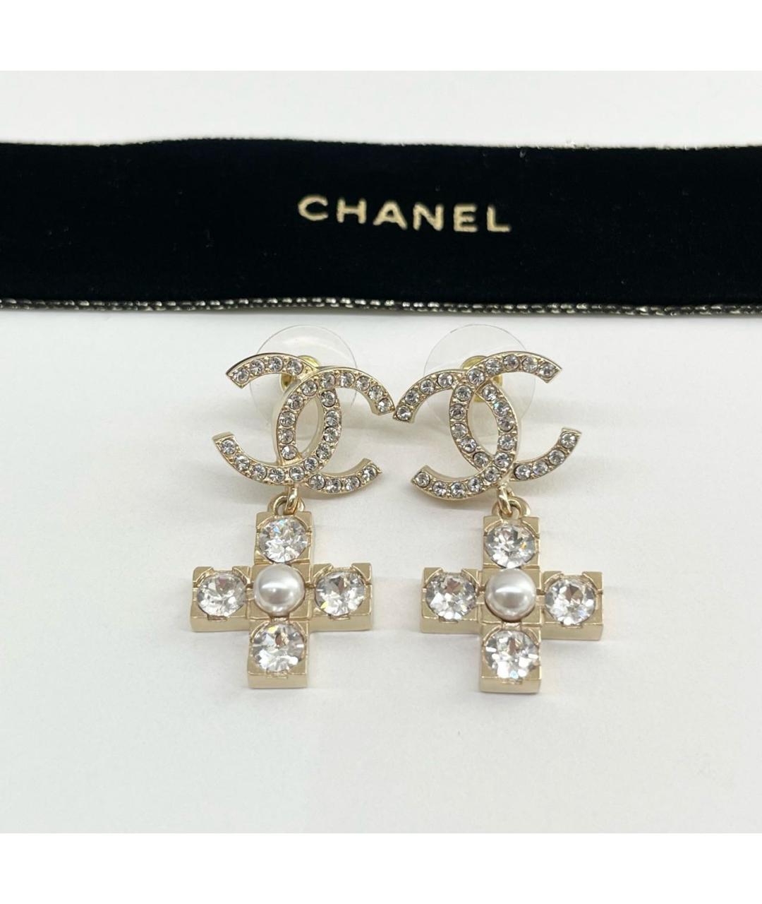 CHANEL Золотые серьги, фото 7