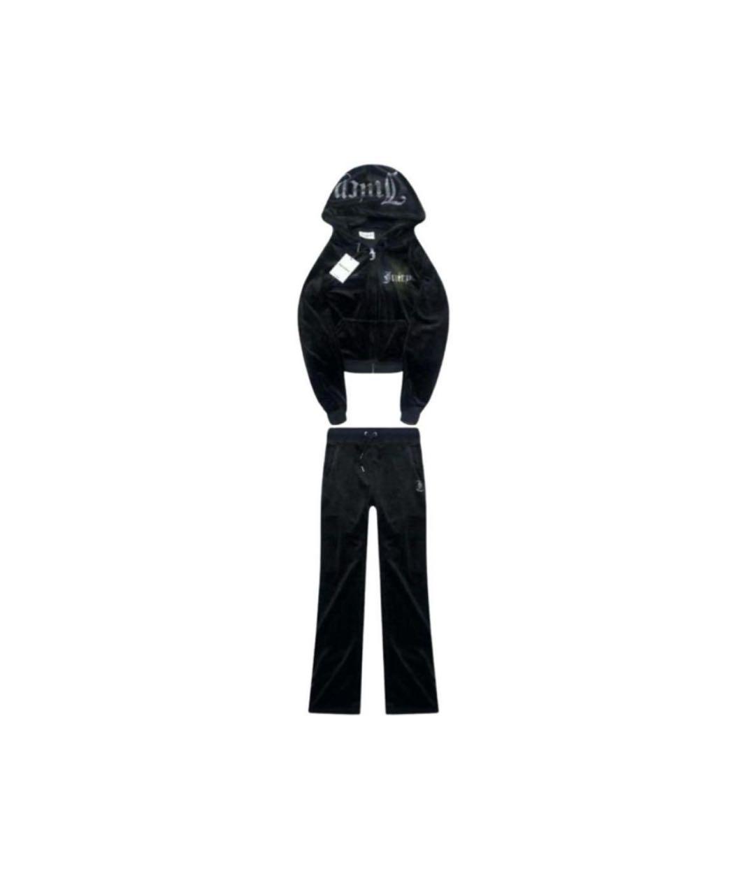 JUICY COUTURE Черный велюровый спортивные костюмы, фото 1