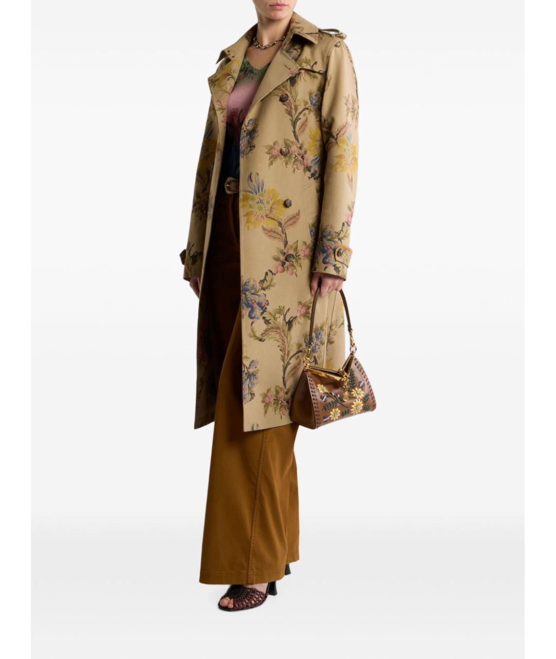 ETRO Коричневые хлопковые прямые джинсы, фото 2