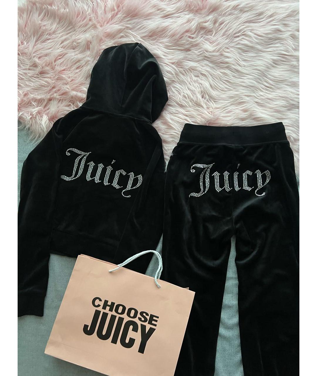 JUICY COUTURE Черный велюровый спортивные костюмы, фото 2