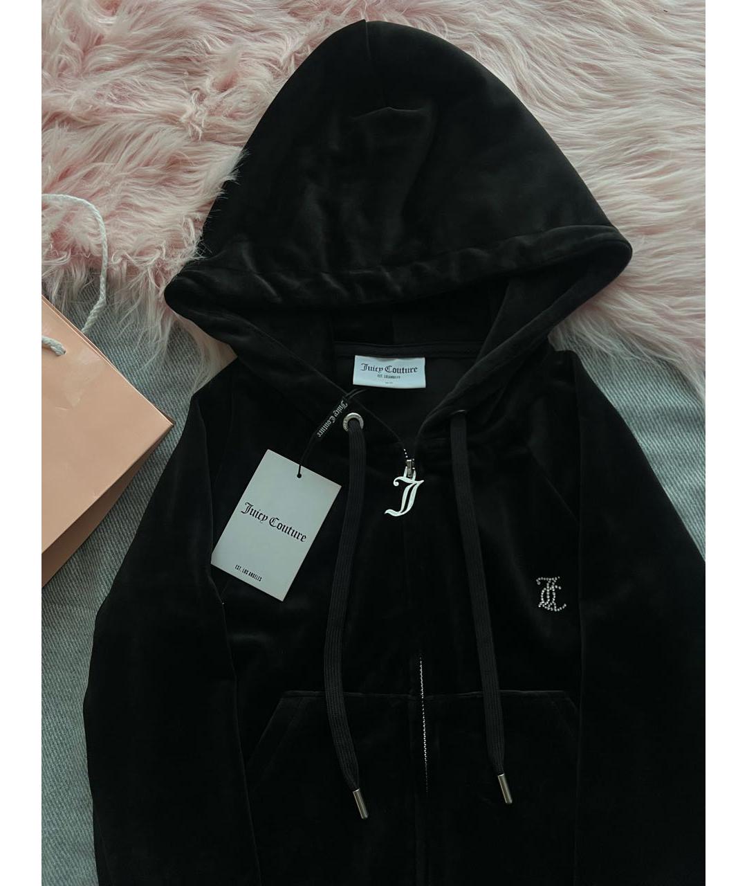 JUICY COUTURE Черный велюровый спортивные костюмы, фото 3