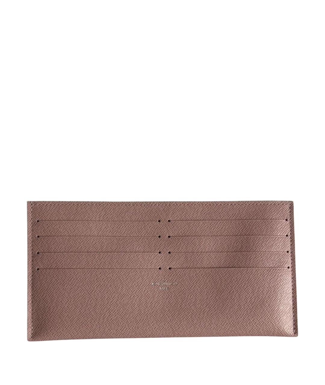 LOUIS VUITTON Розовый кожаный кардхолдер, фото 1
