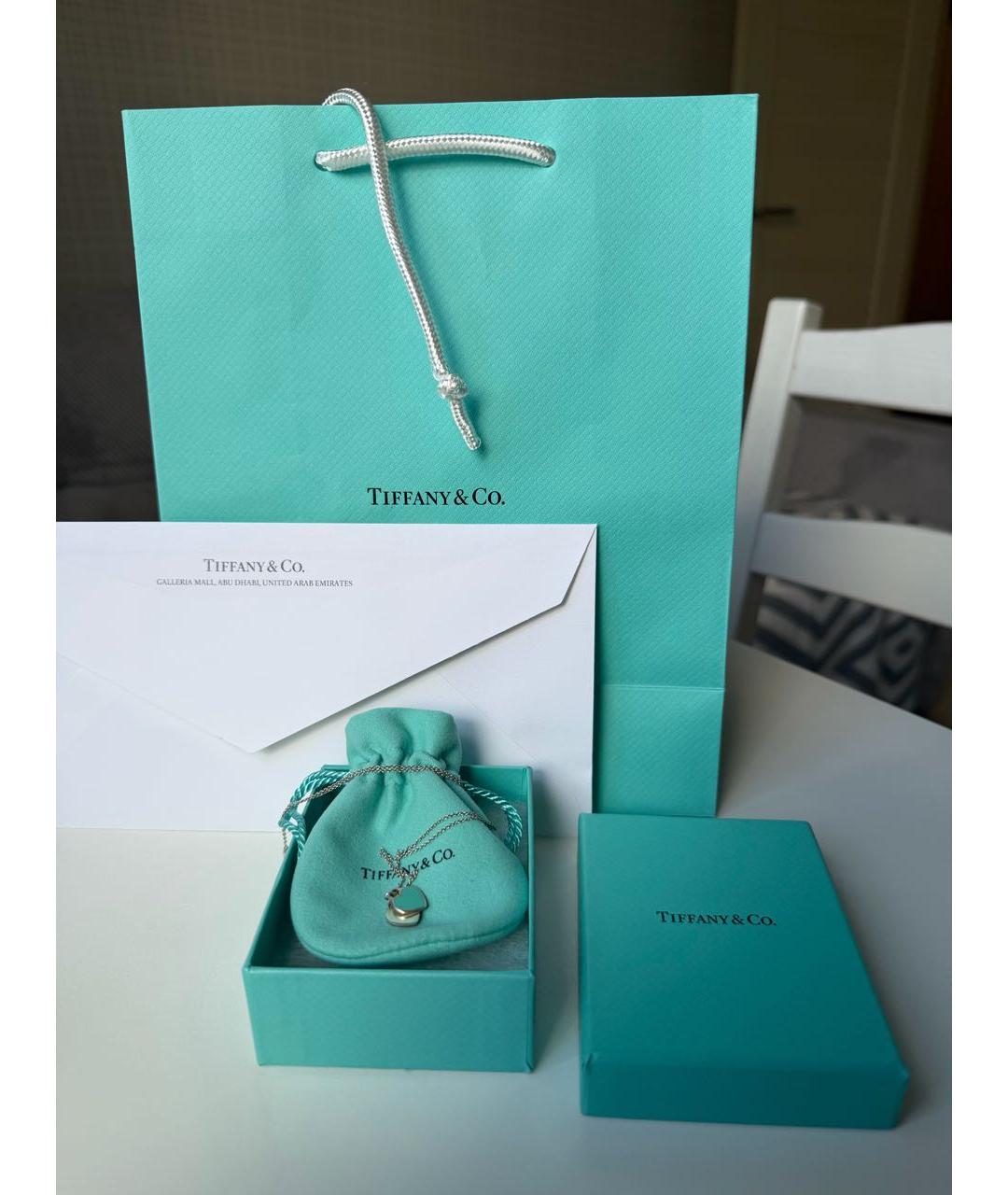TIFFANY&CO Бирюзовая серебряная подвеска, фото 3