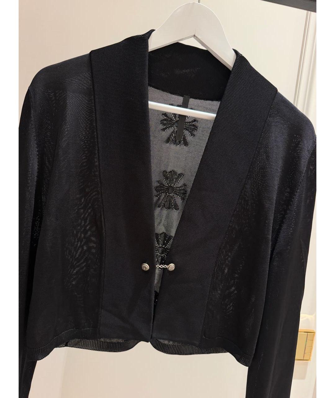 CHROME HEARTS Черный вискозный кардиган, фото 3