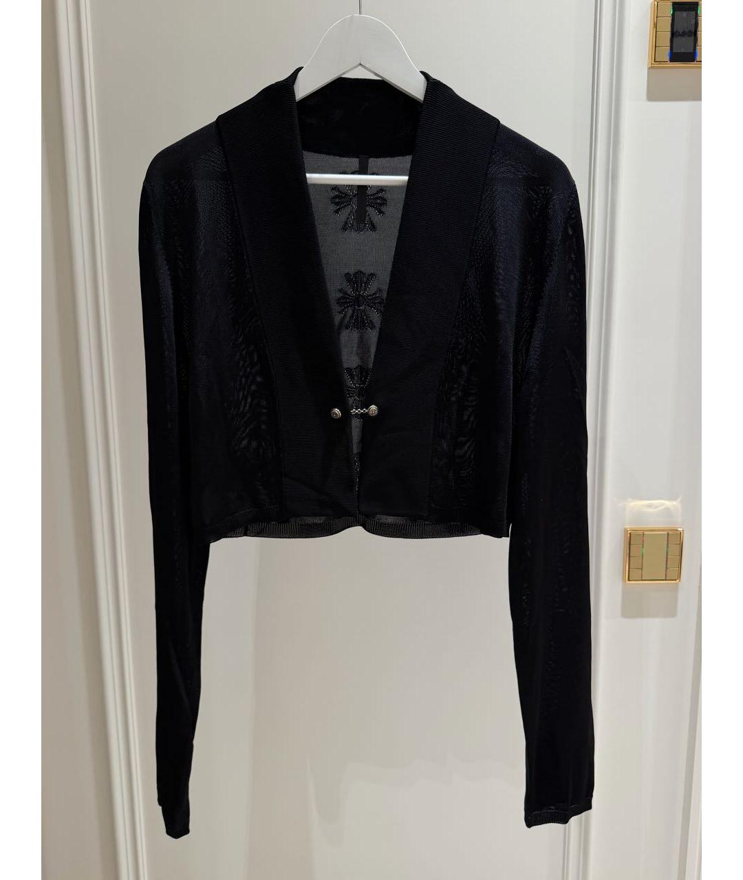 CHROME HEARTS Черный вискозный кардиган, фото 8