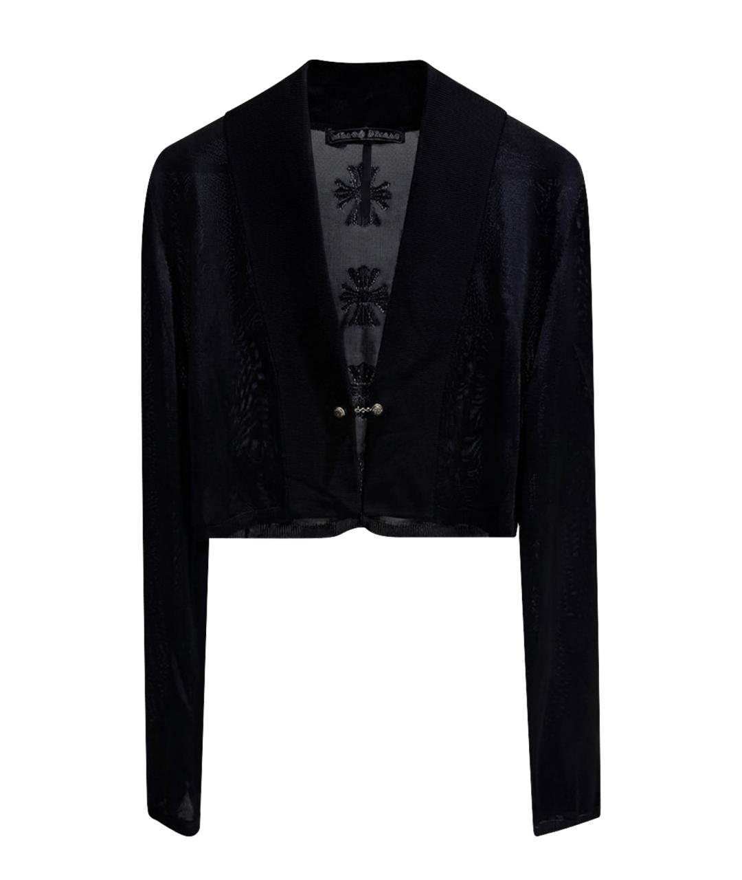CHROME HEARTS Черный вискозный кардиган, фото 1