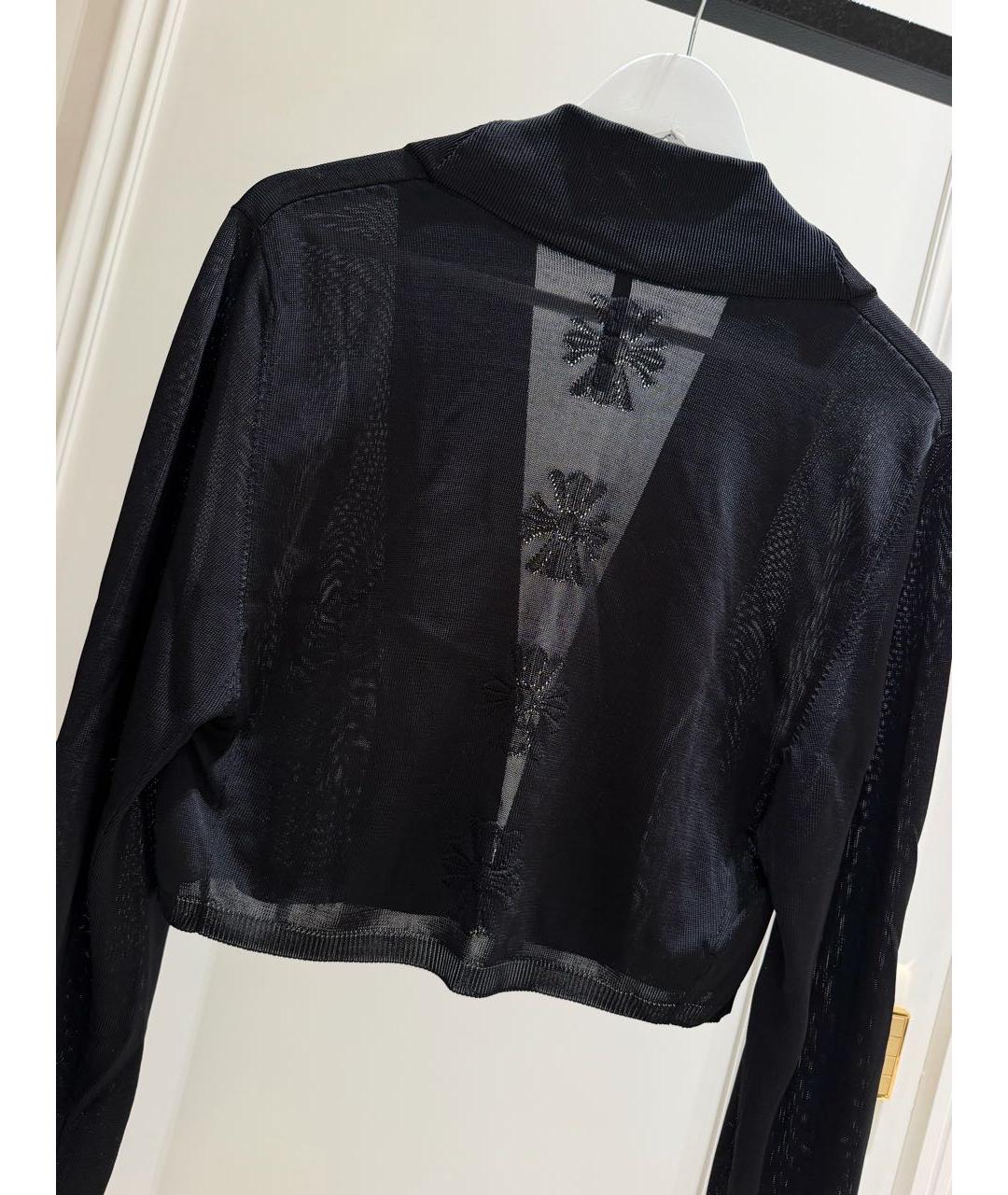 CHROME HEARTS Черный вискозный кардиган, фото 2