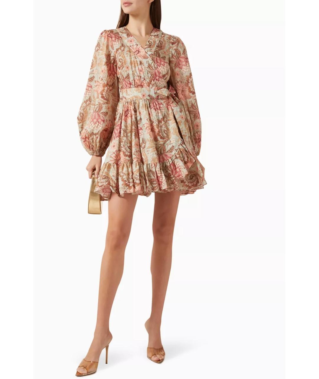 ZIMMERMANN Мульти хлопковое коктейльное платье, фото 2