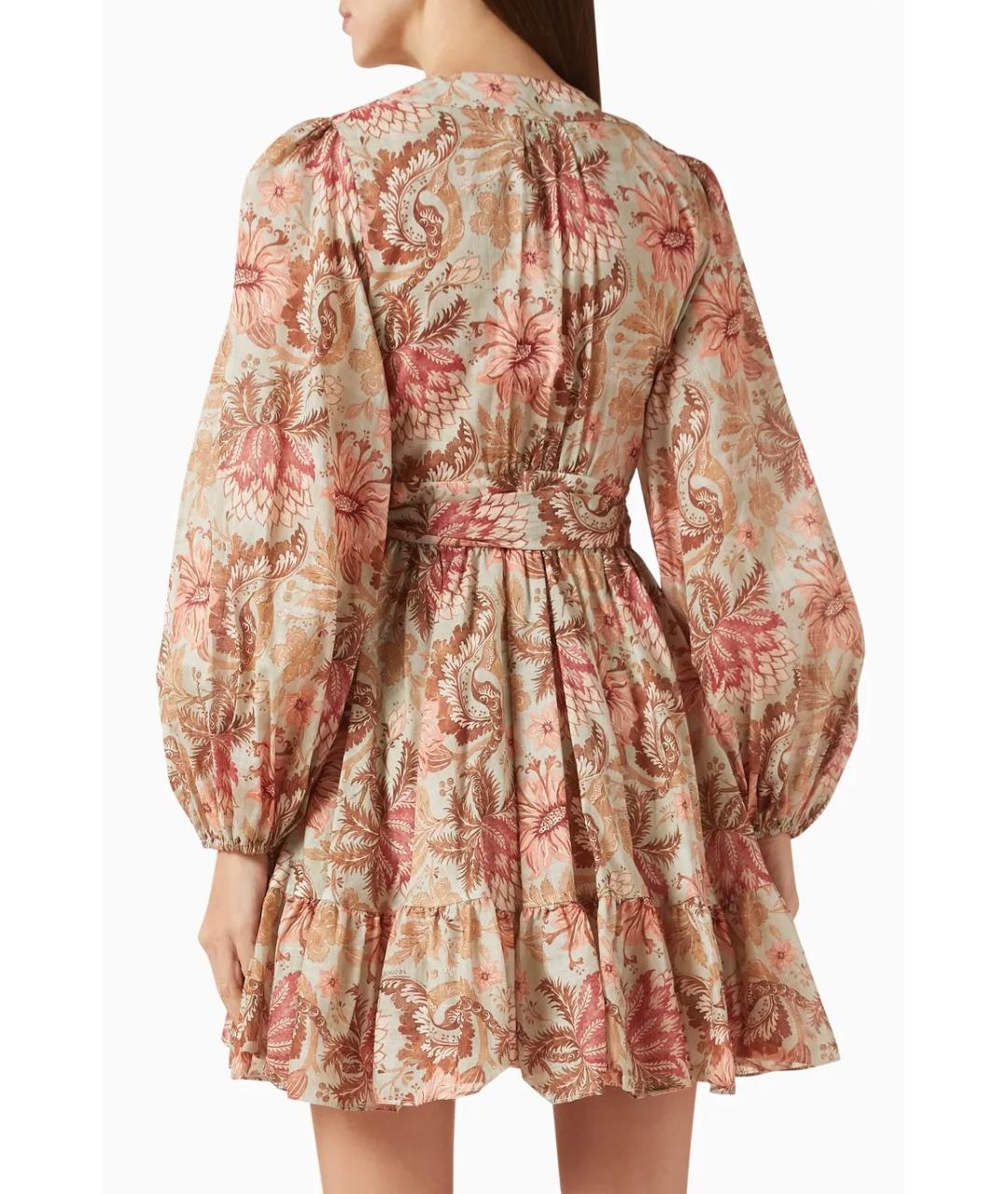 ZIMMERMANN Мульти хлопковое коктейльное платье, фото 4