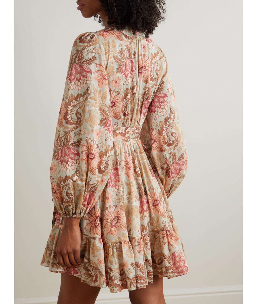 ZIMMERMANN Мульти хлопковое коктейльное платье, фото 6