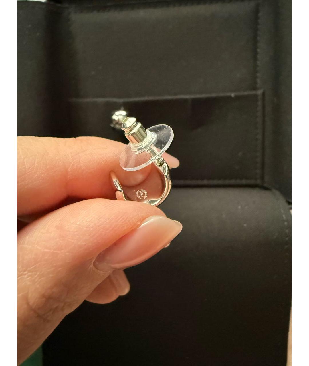 CHANEL Серебряные металлические серьги, фото 4