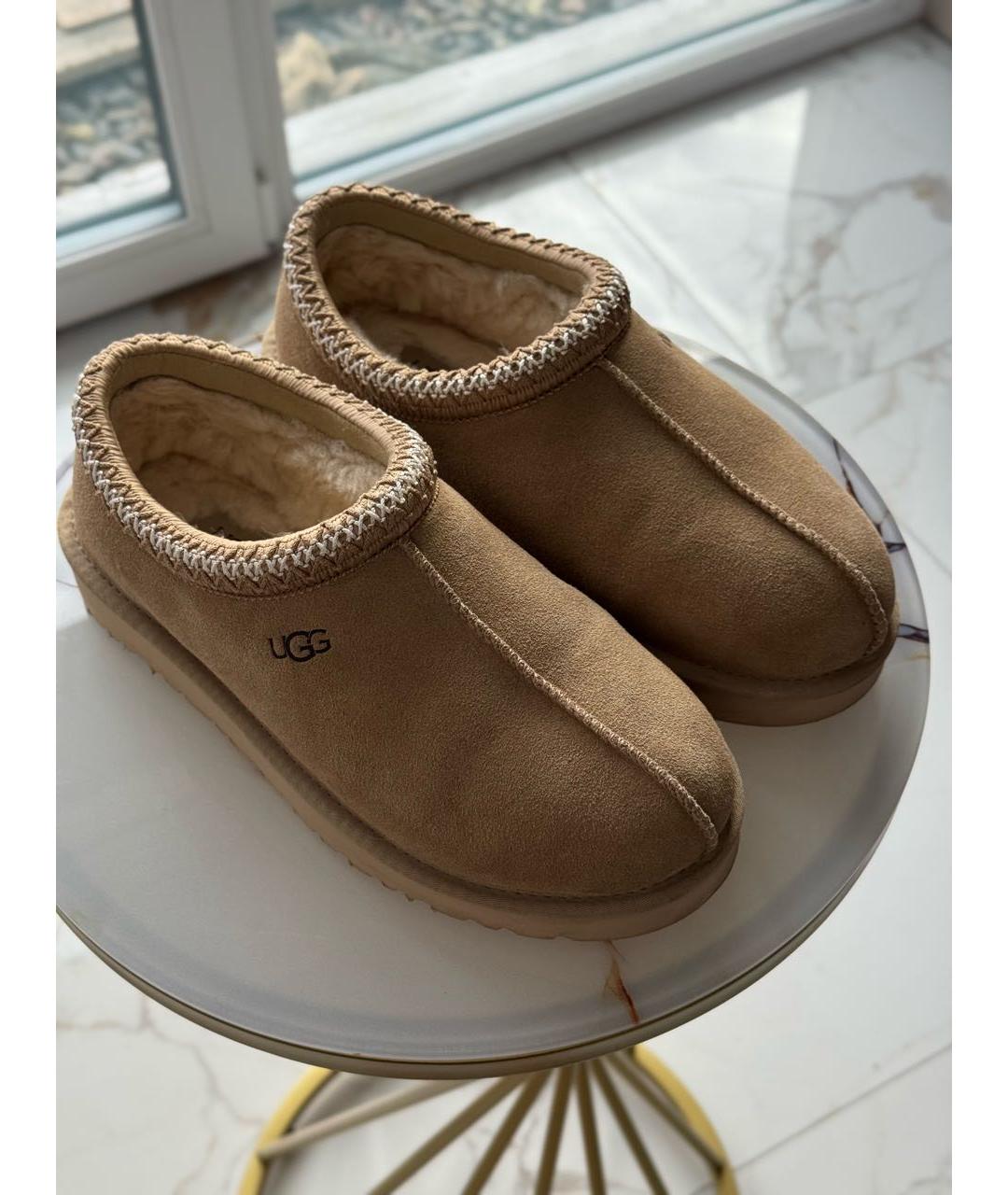 UGG Бежевые замшевые сапоги, фото 2