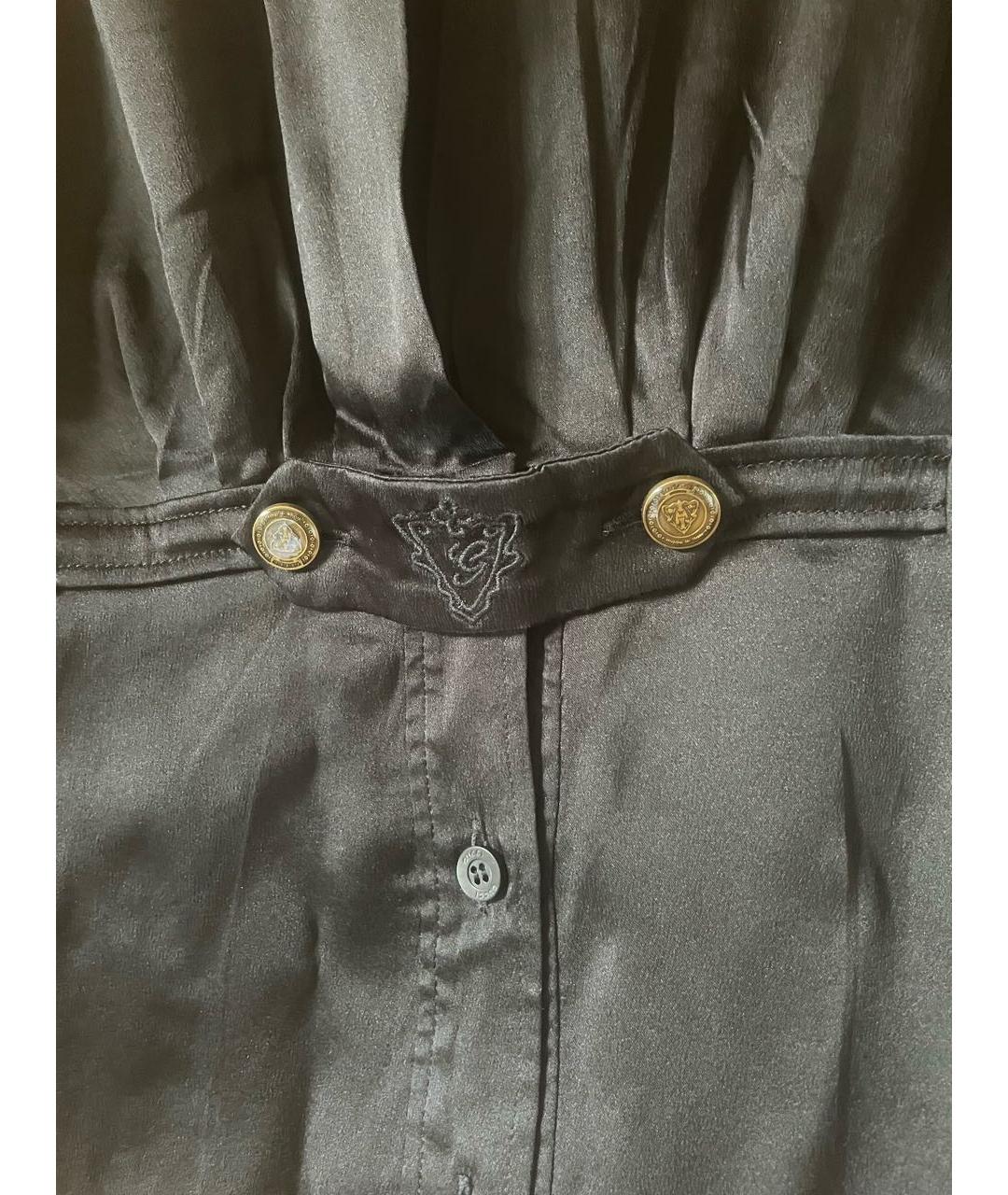 GUCCI Черная шелковая блузы, фото 5