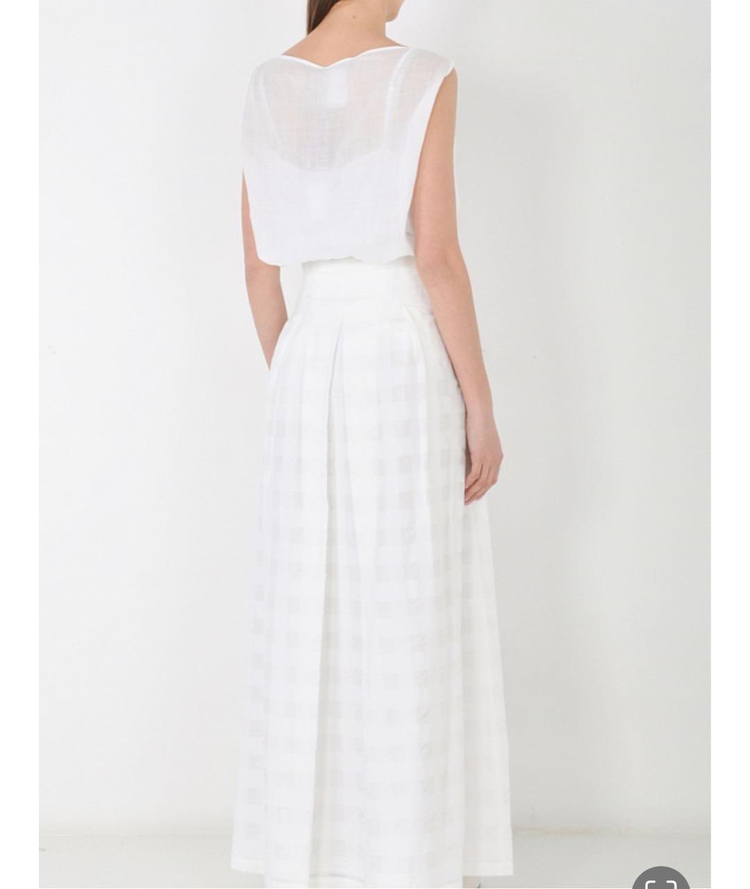 MAX MARA Белая хлопковая блузы, фото 3