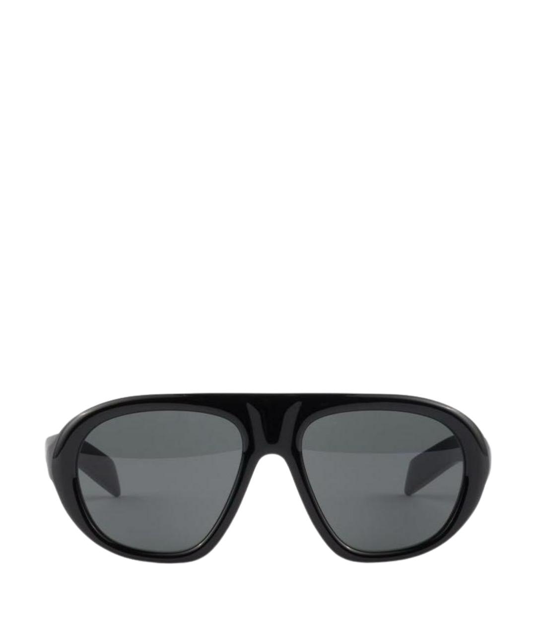 PRADA Черные пластиковые солнцезащитные очки, фото 1