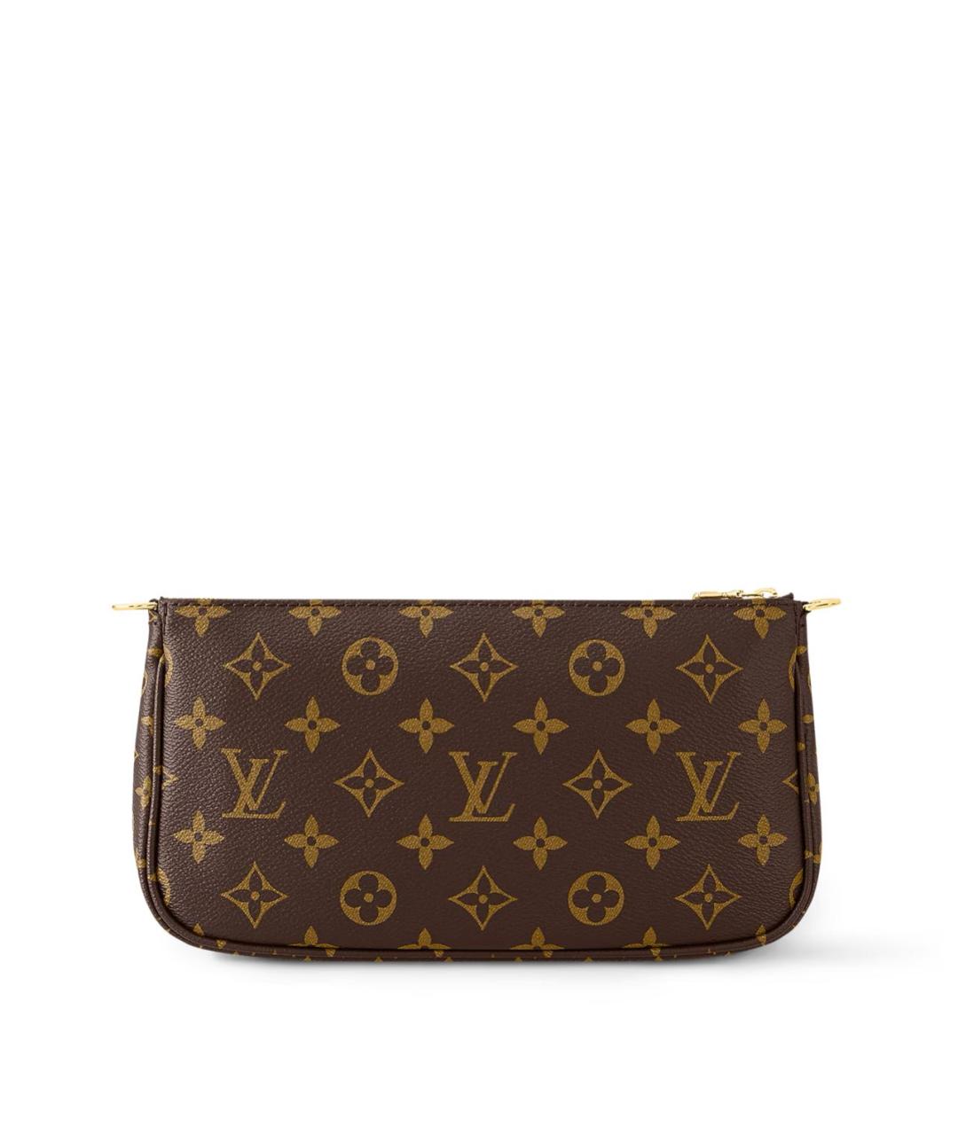 LOUIS VUITTON Коричневая кожаная сумка через плечо, фото 4