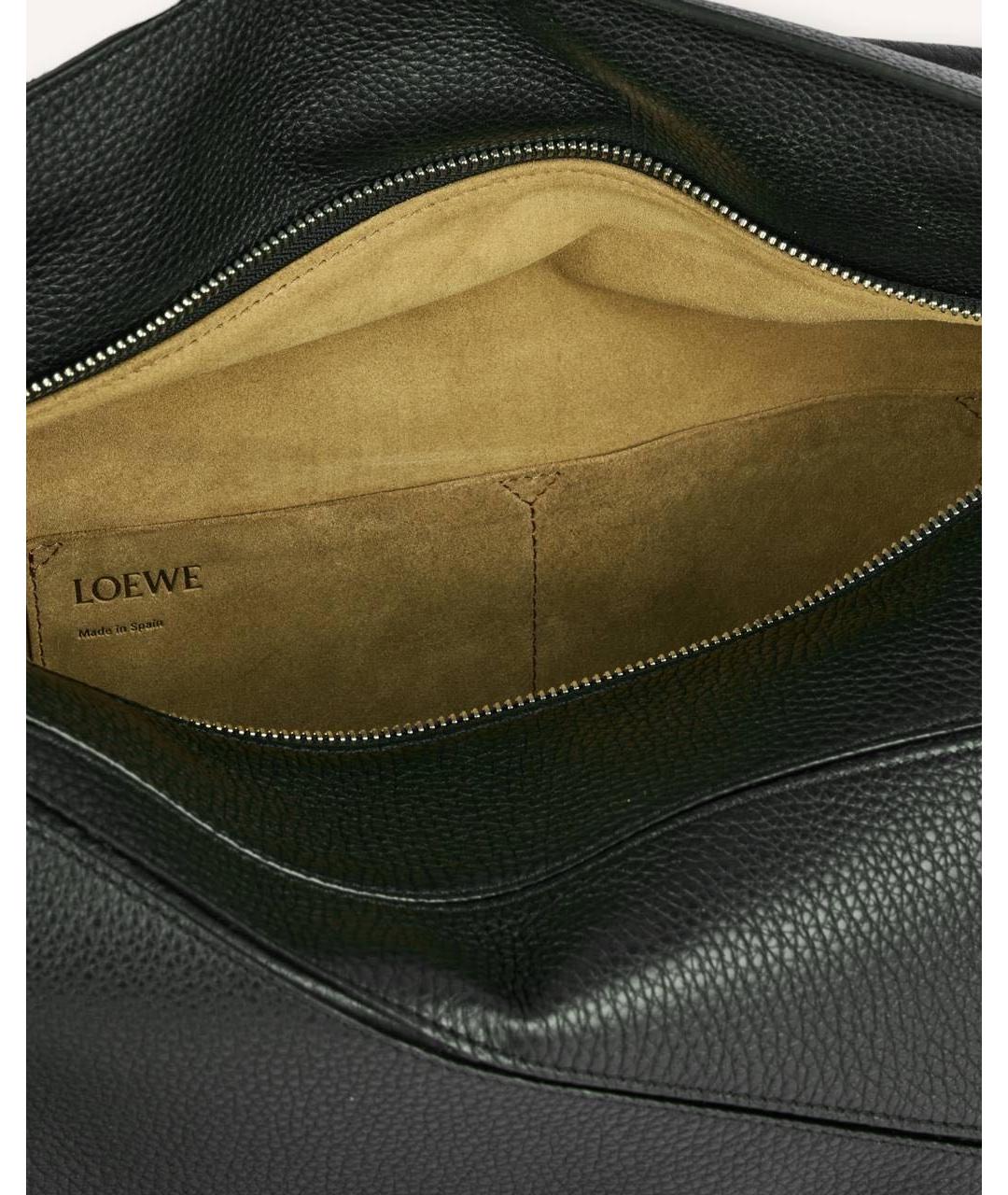 LOEWE Черная кожаная сумка через плечо, фото 6