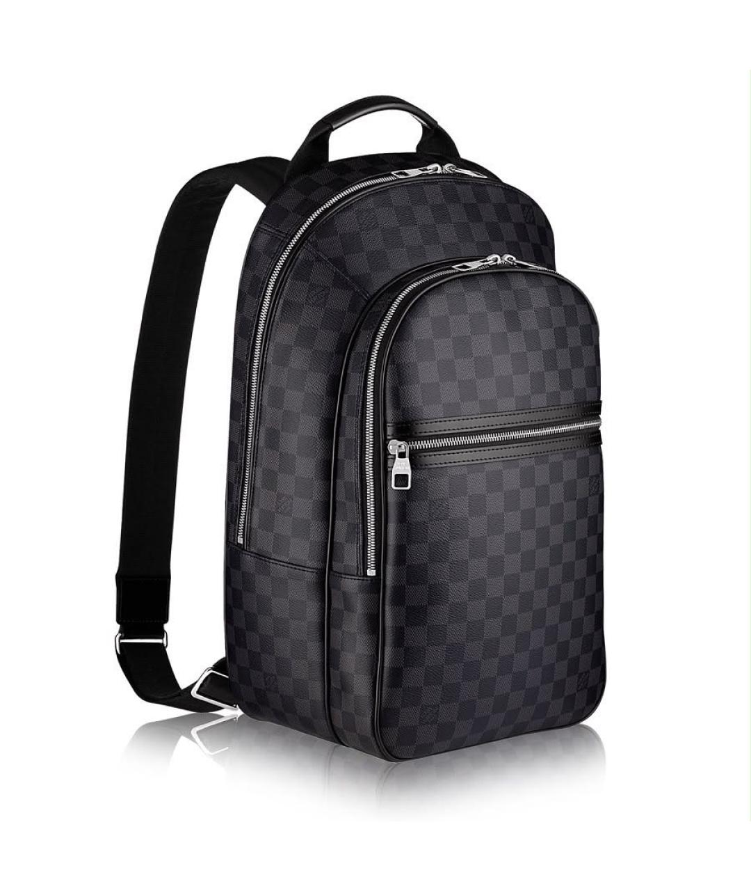 LOUIS VUITTON Серый рюкзак из канвы, фото 9