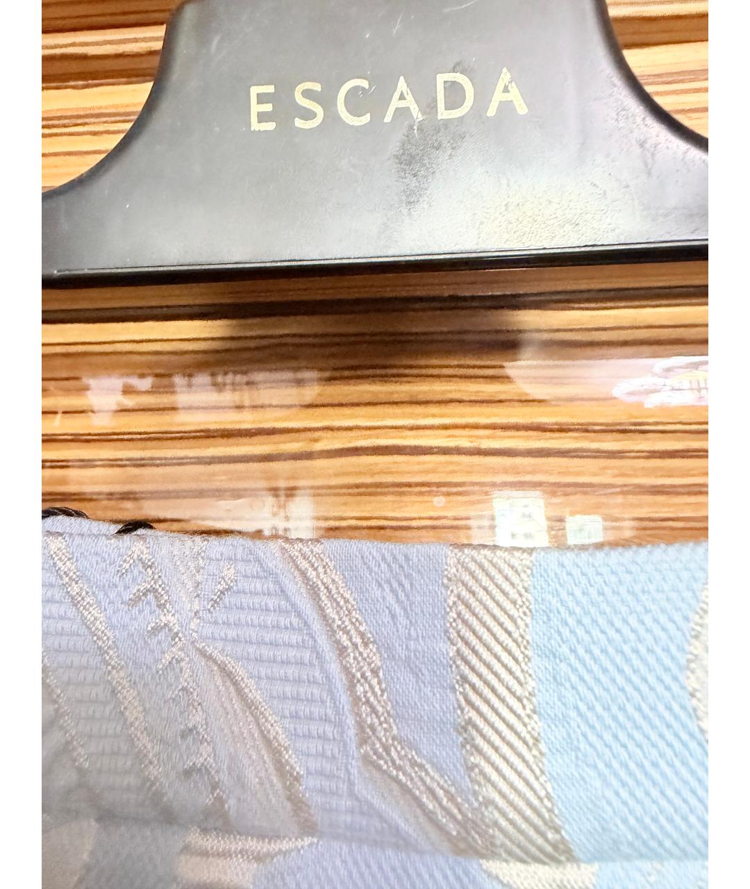 ESCADA Голубая вискозная юбка миди, фото 5