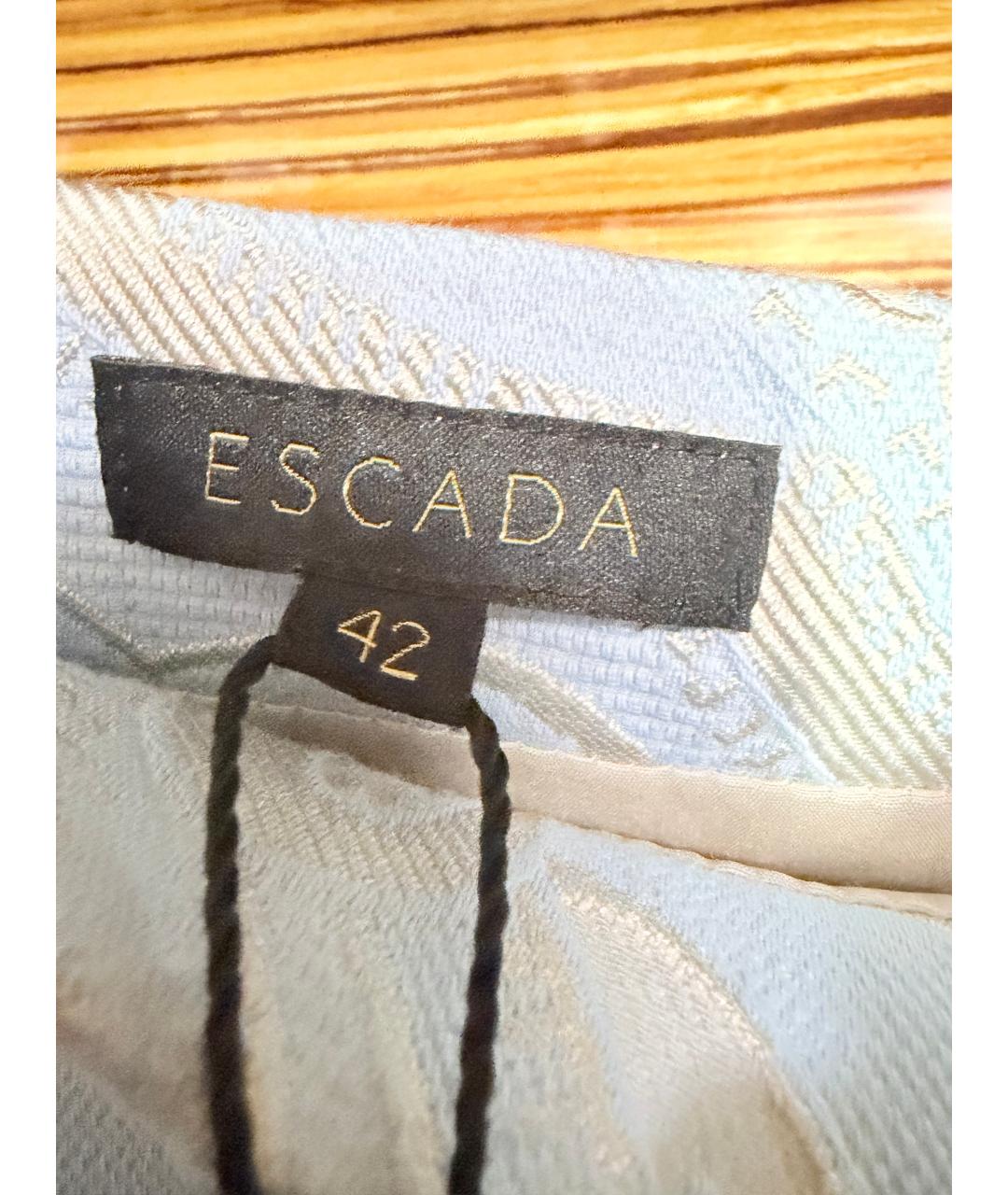ESCADA Голубая вискозная юбка миди, фото 2