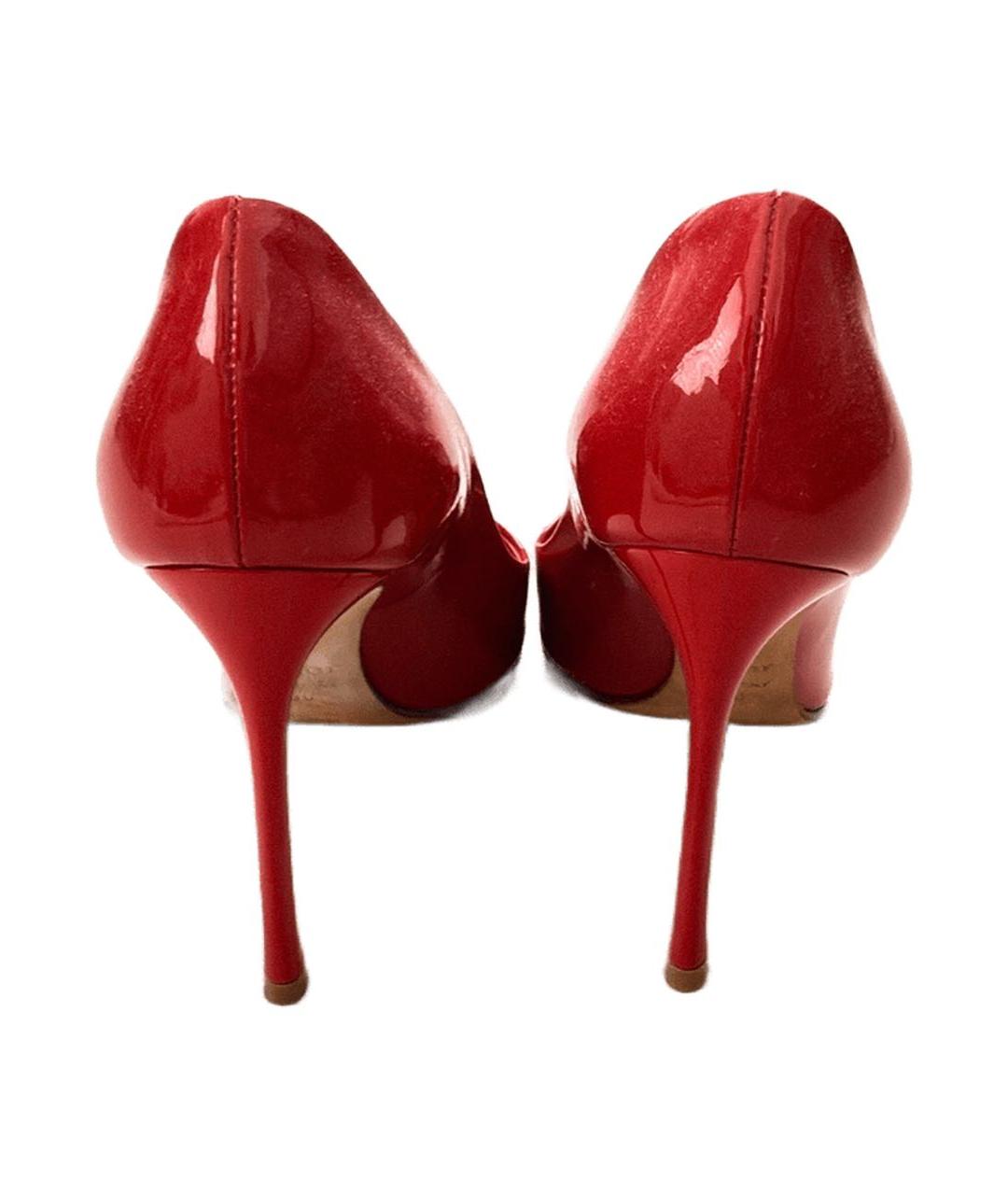 CHRISTIAN DIOR Красные туфли из лакированной кожи, фото 5
