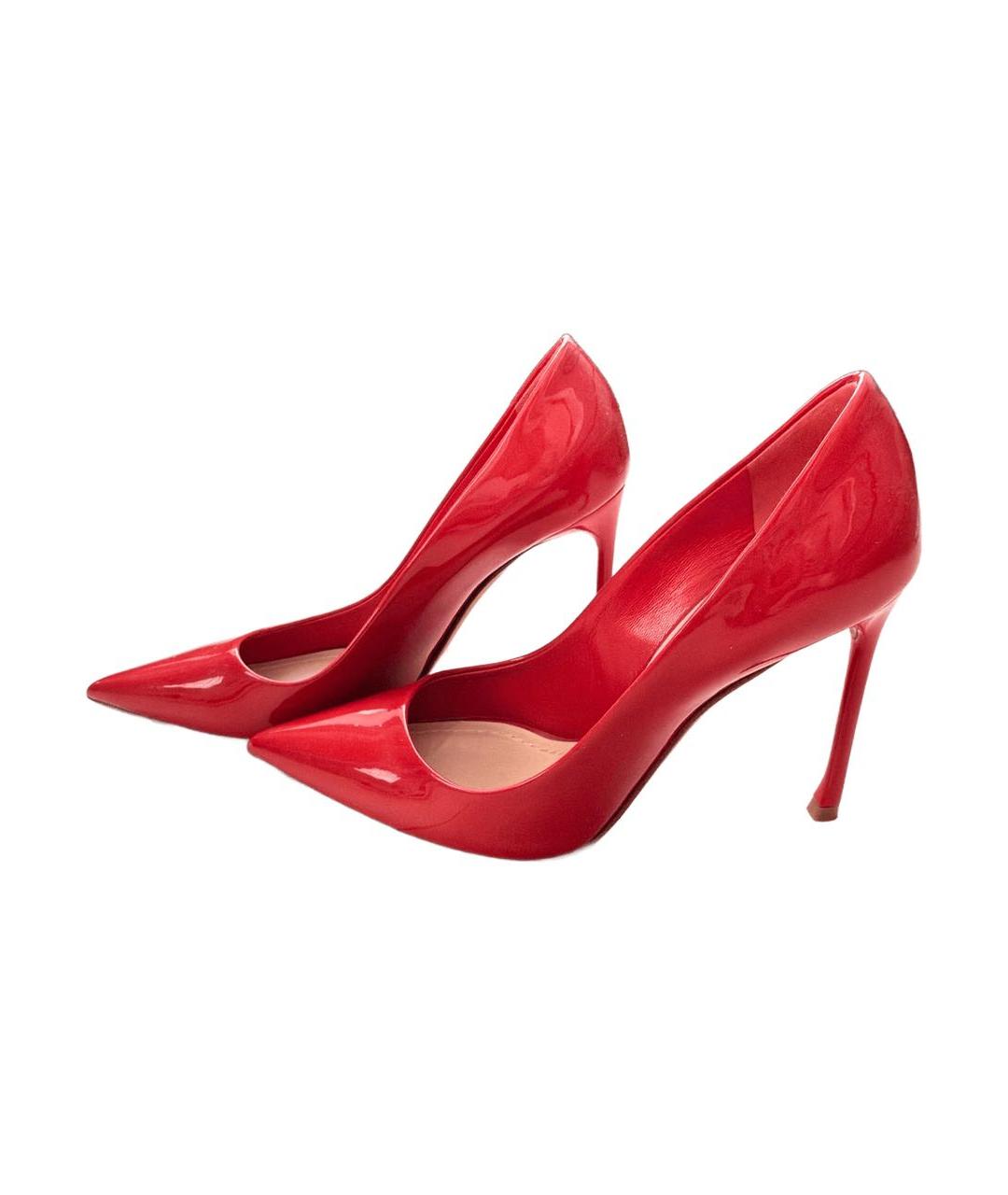 CHRISTIAN DIOR Красные туфли из лакированной кожи, фото 3