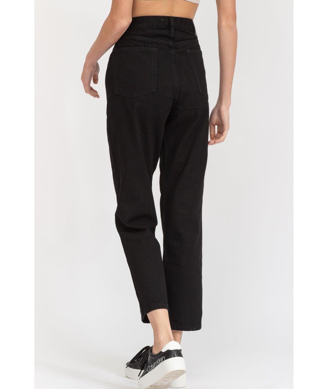 DKNY Черные хлопковые прямые джинсы, фото 7