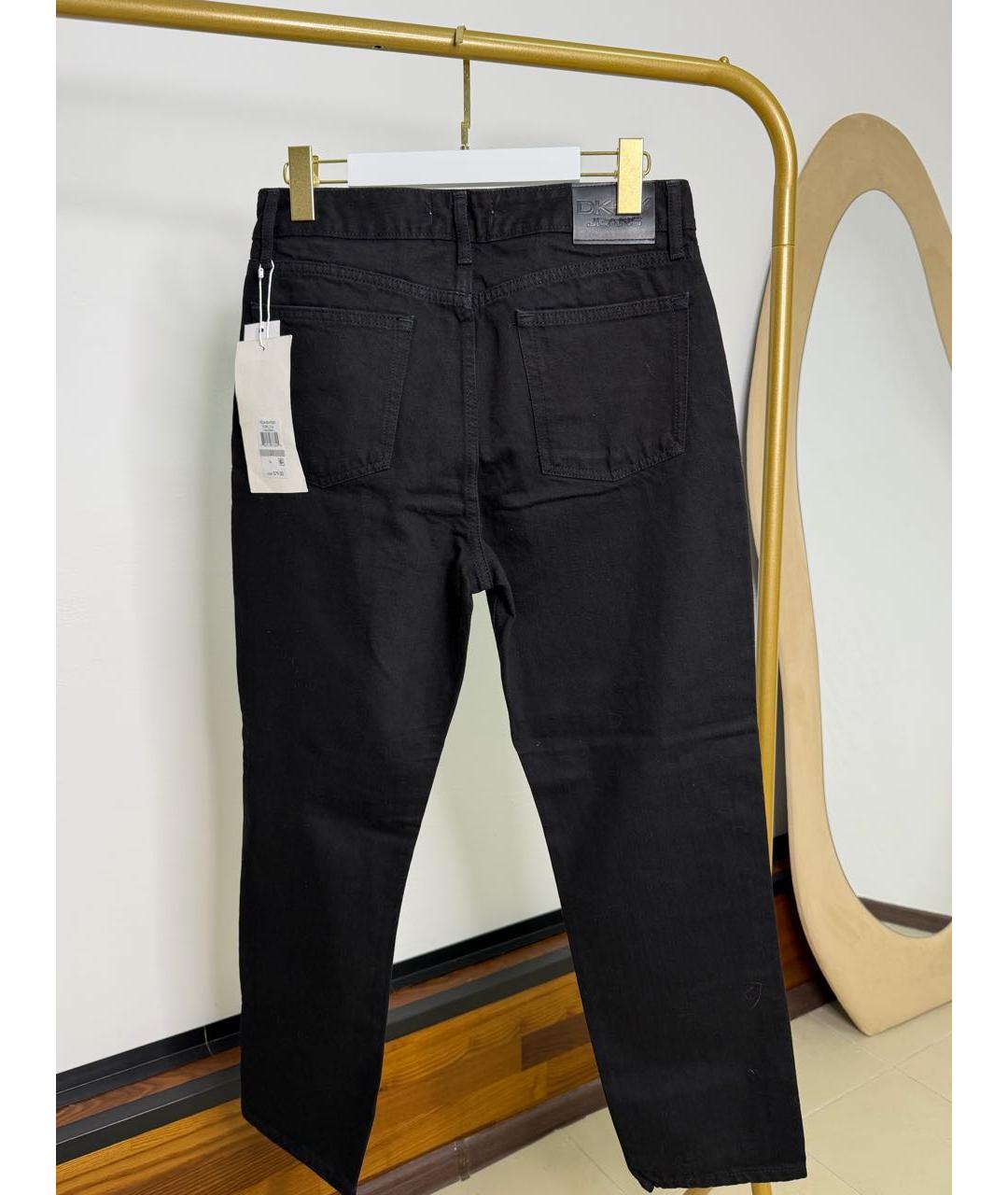 DKNY Черные хлопковые прямые джинсы, фото 2