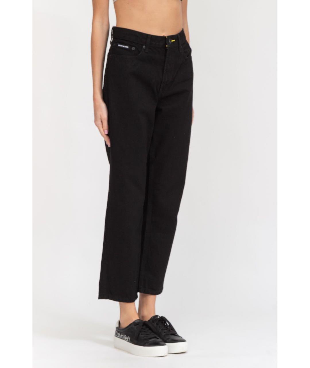 DKNY Черные хлопковые прямые джинсы, фото 8