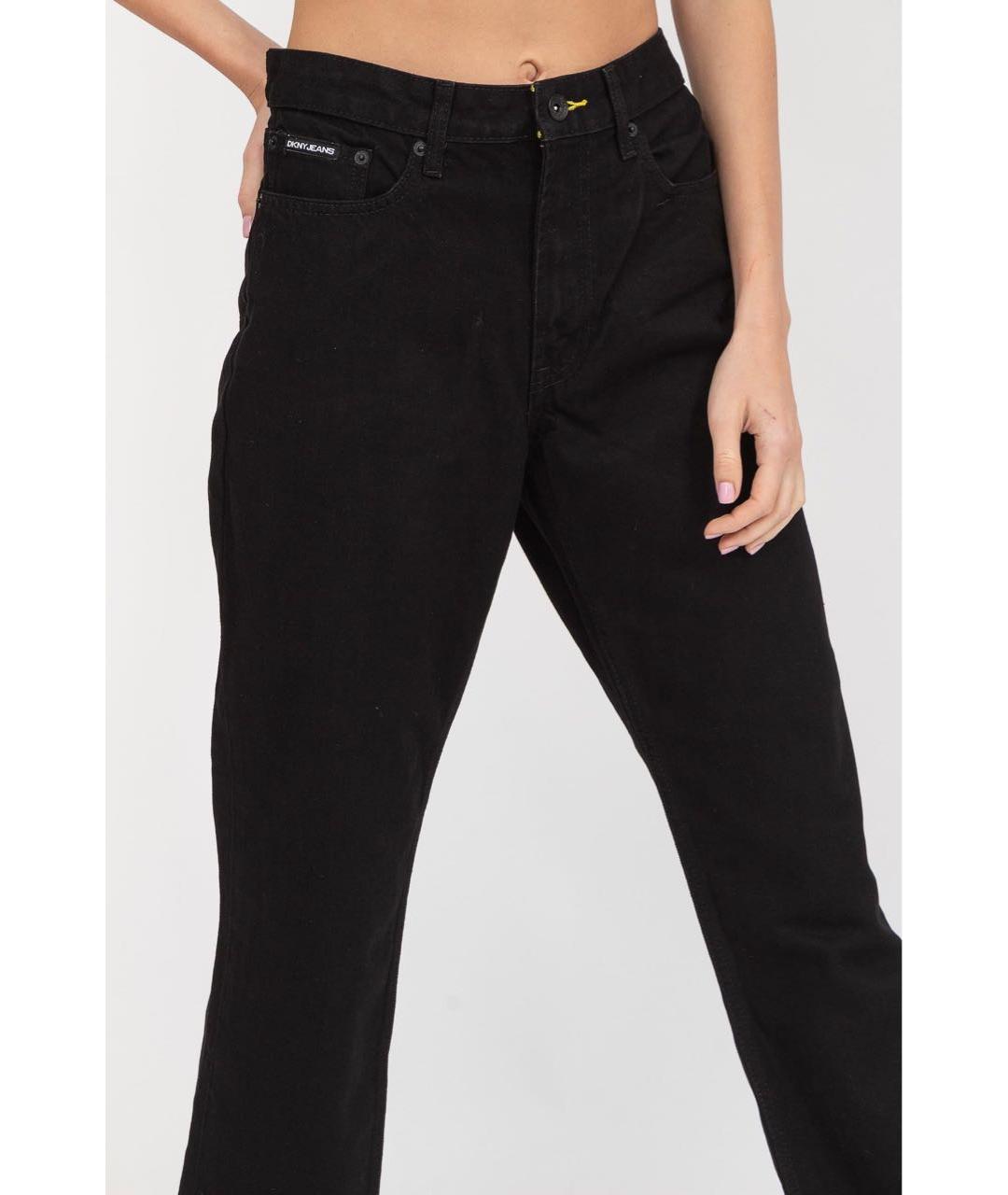 DKNY Черные хлопковые прямые джинсы, фото 6