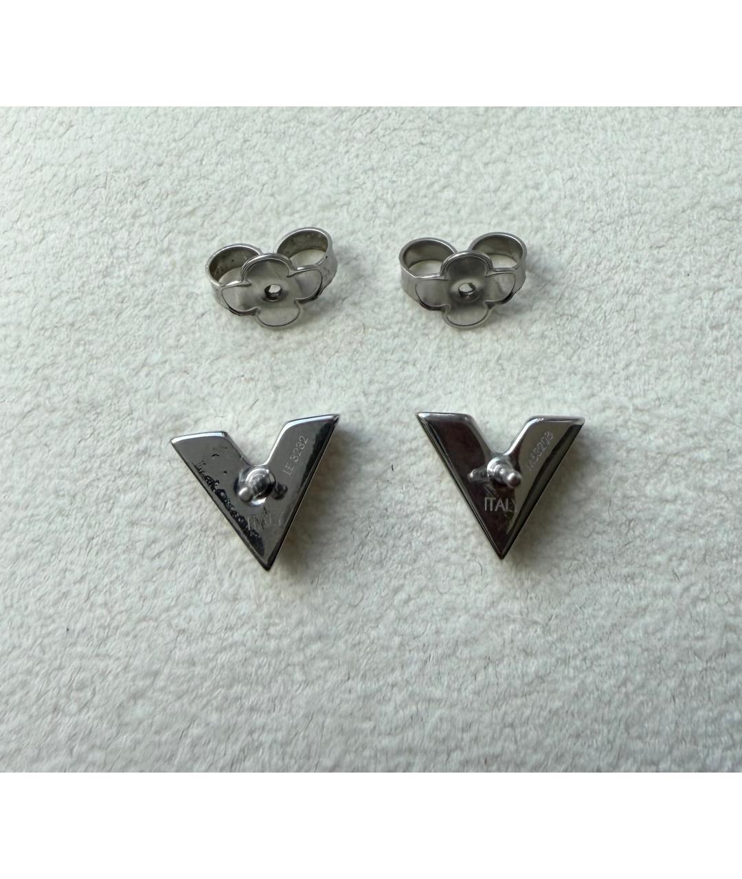 LOUIS VUITTON Серебряные металлические серьги, фото 2