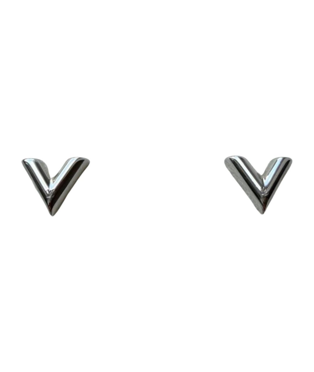 LOUIS VUITTON Серебряные металлические серьги, фото 1