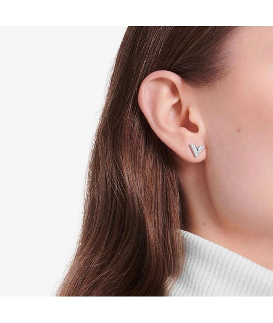 LOUIS VUITTON Серебряные металлические серьги, фото 5