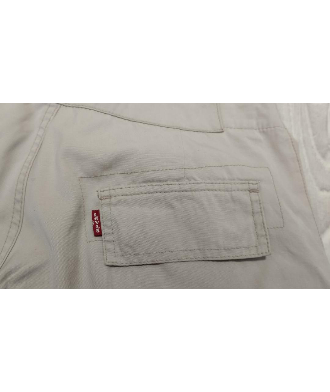 LEVI'S Бежевые хлопковые брюки широкие, фото 2
