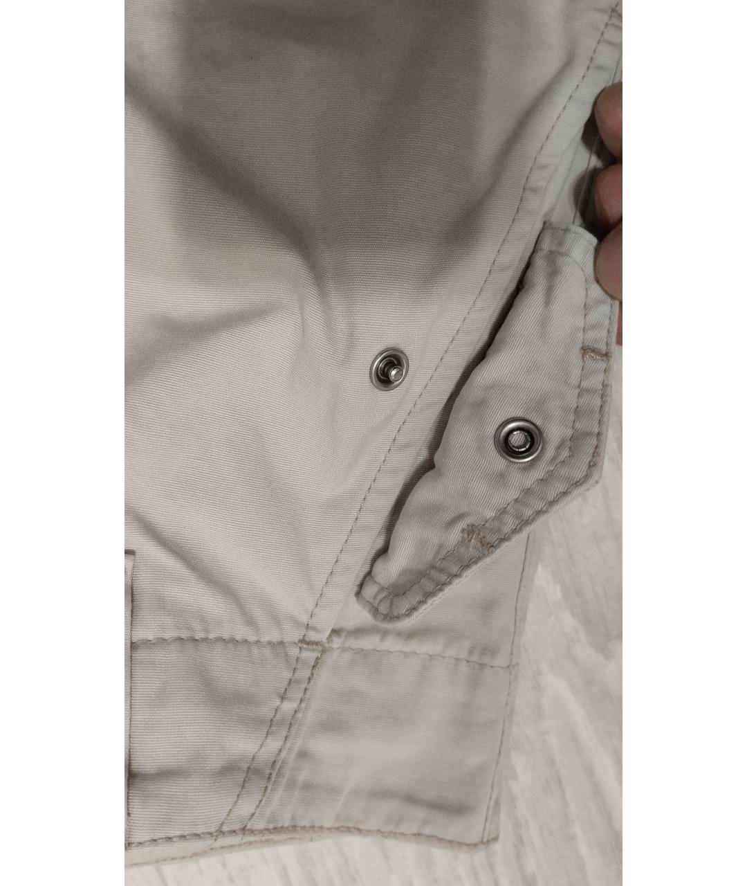 LEVI'S Бежевые хлопковые брюки широкие, фото 4