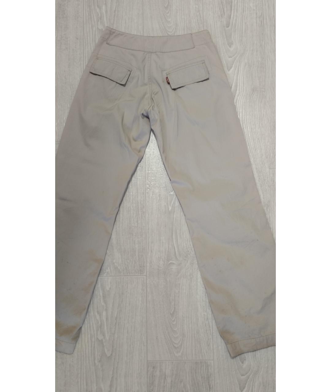 LEVI'S Бежевые хлопковые брюки широкие, фото 5