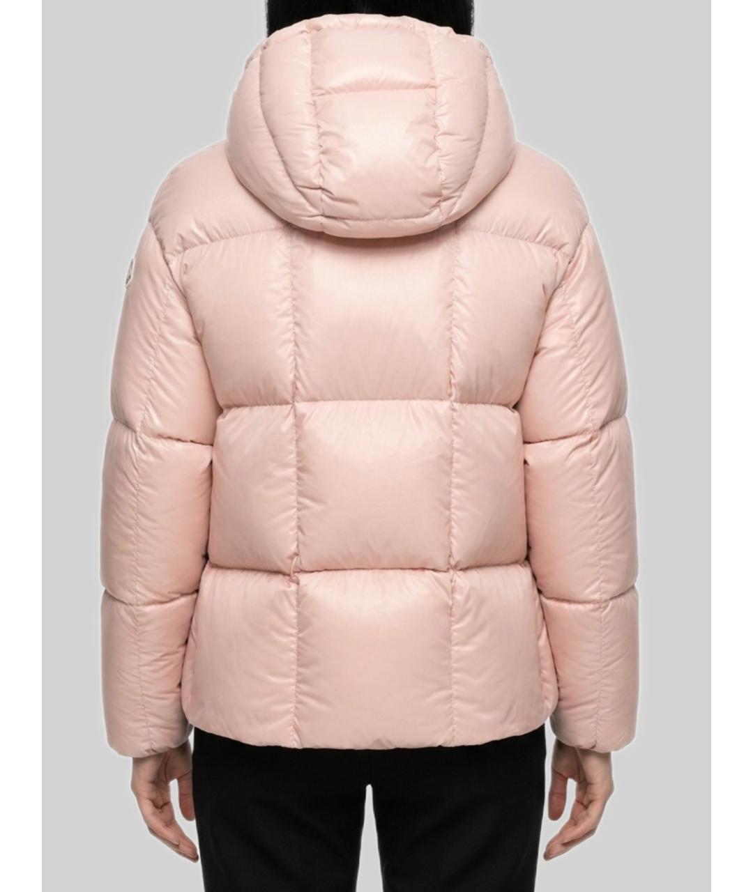 MONCLER Розовая полиамидовая куртка, фото 2