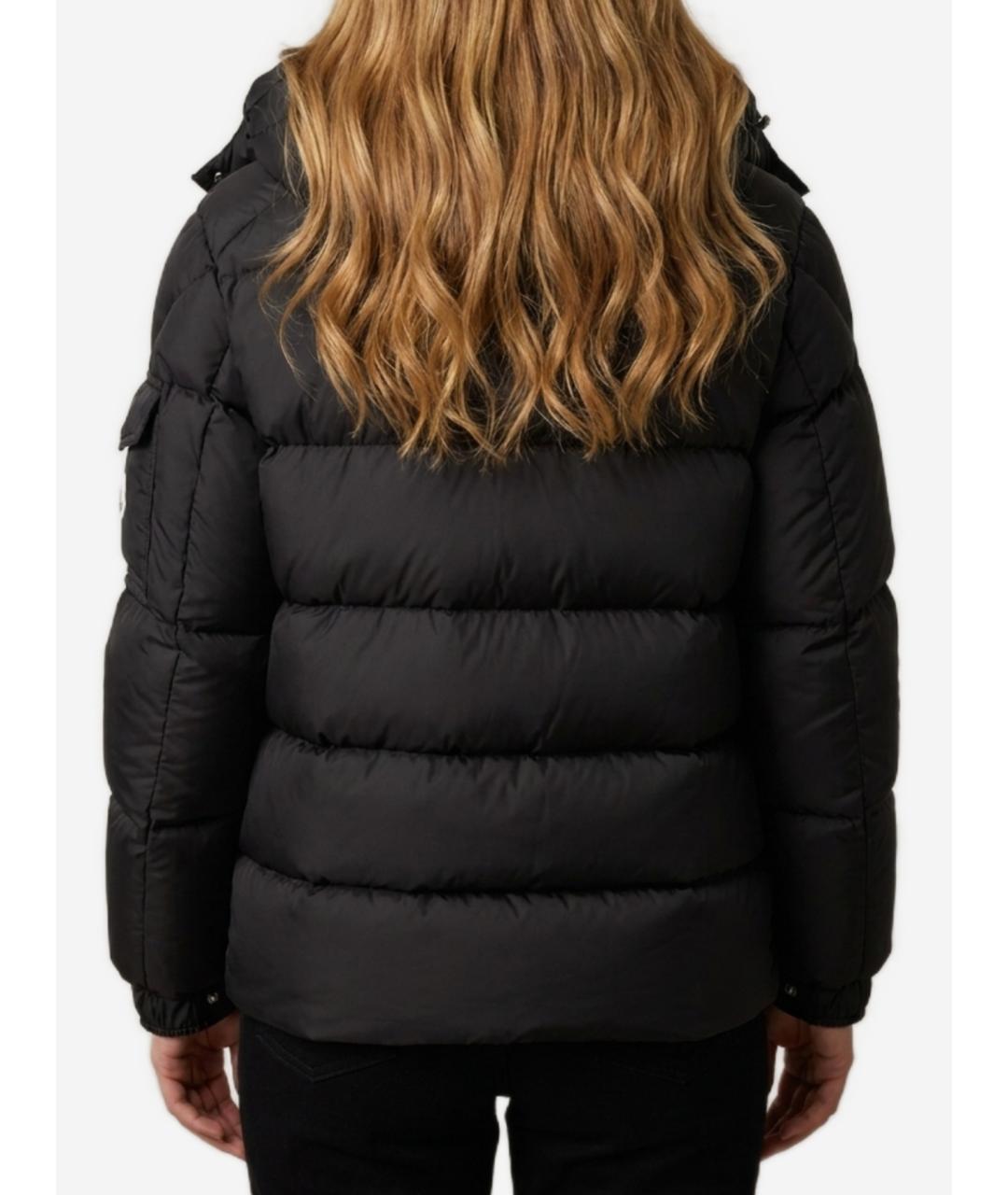 MONCLER Черная полиамидовая куртка, фото 2