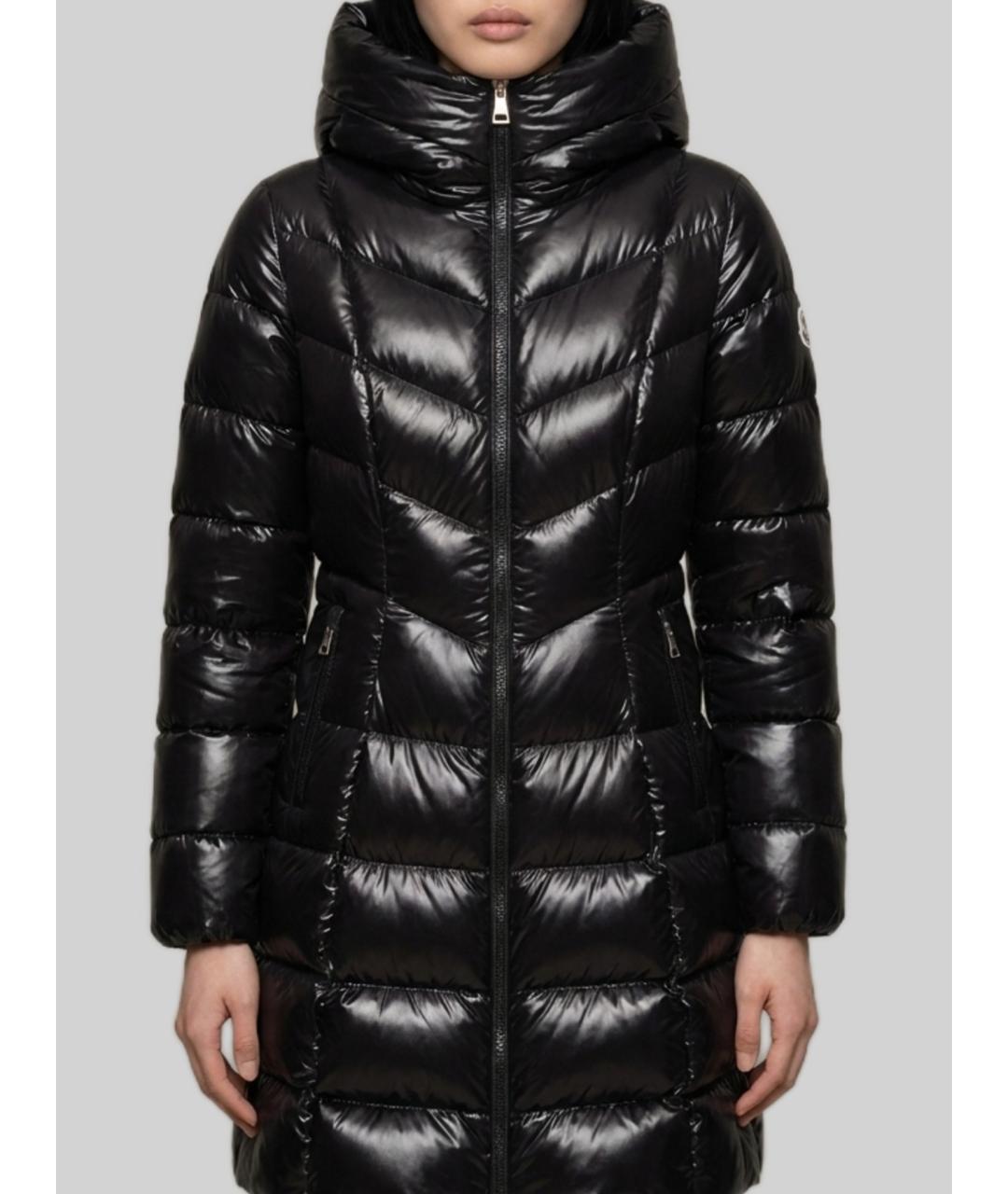 MONCLER Черная полиамидовая куртка, фото 4