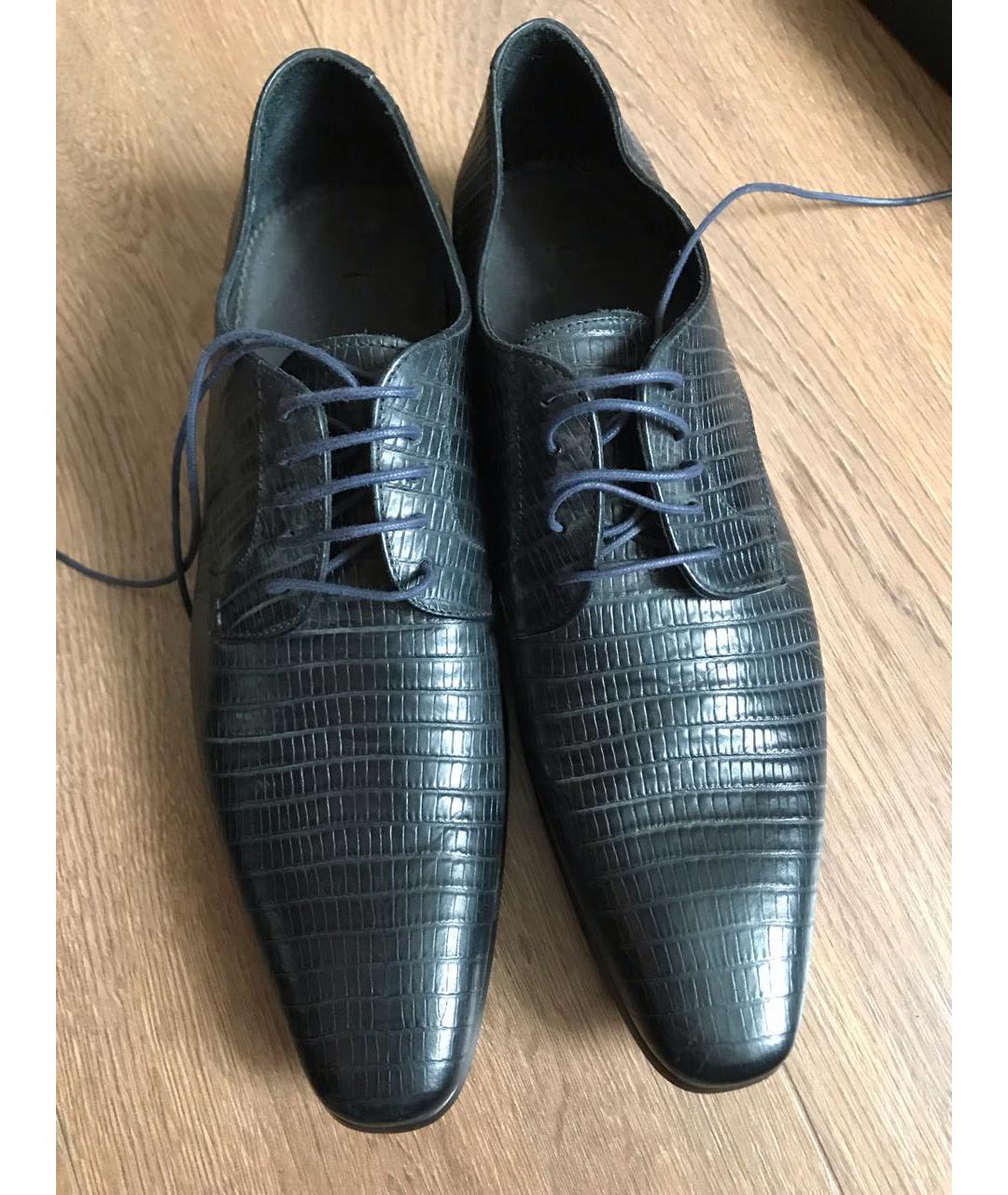 PAUL SMITH Черные кожаные туфли, фото 2