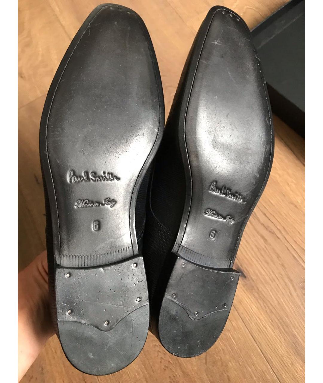 PAUL SMITH Черные кожаные туфли, фото 4
