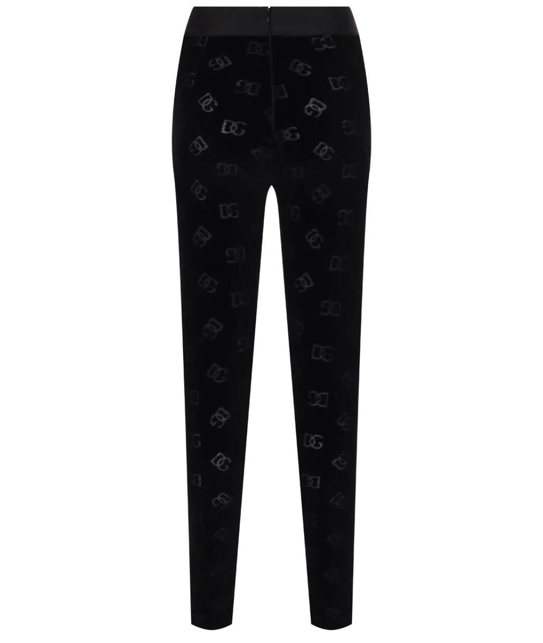 DOLCE&GABBANA Черные хлопковые леггинсы и велосипедки, фото 2