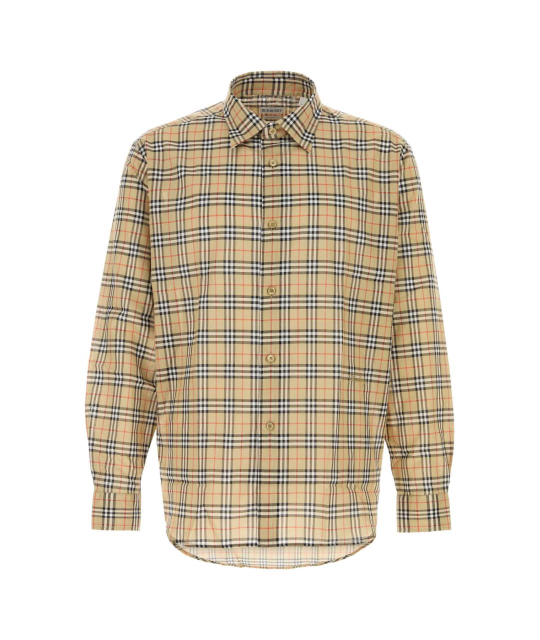 BURBERRY Бежевая хлопковая кэжуал рубашка, фото 1