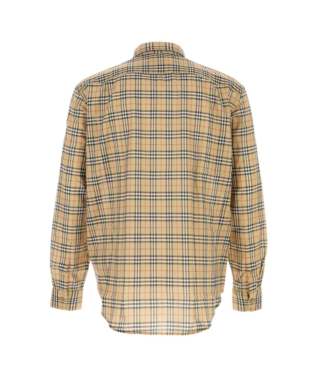 BURBERRY Бежевая хлопковая кэжуал рубашка, фото 2
