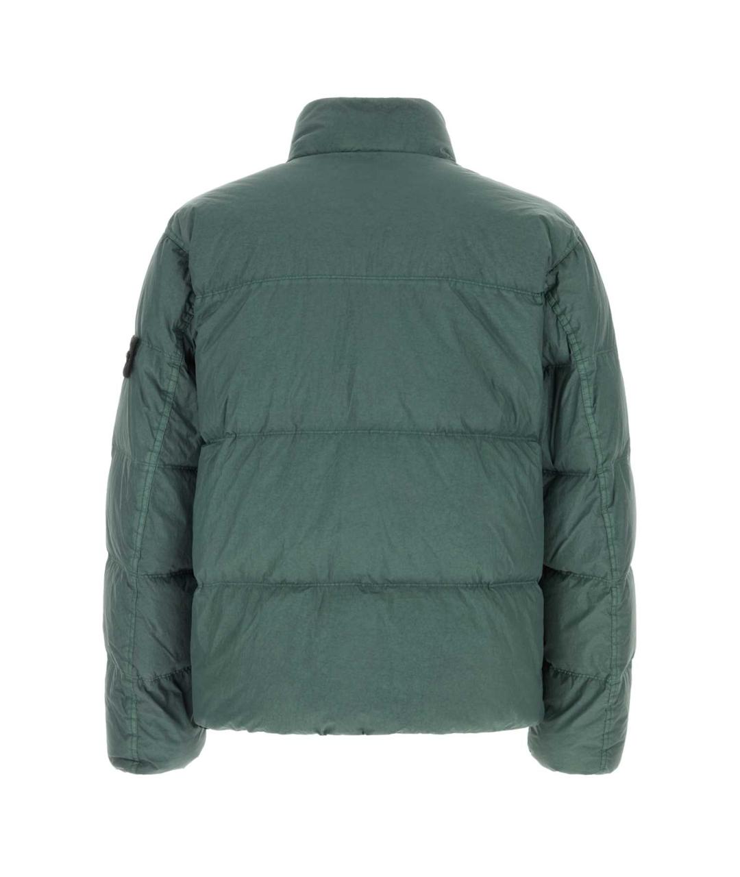 STONE ISLAND Зеленая полиамидовая куртка, фото 2