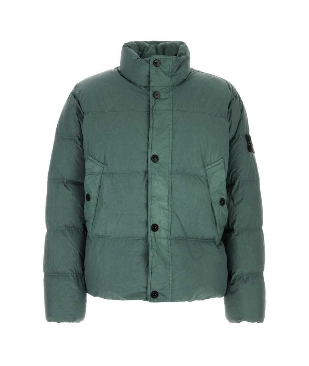 STONE ISLAND Зеленая полиамидовая куртка, фото 1