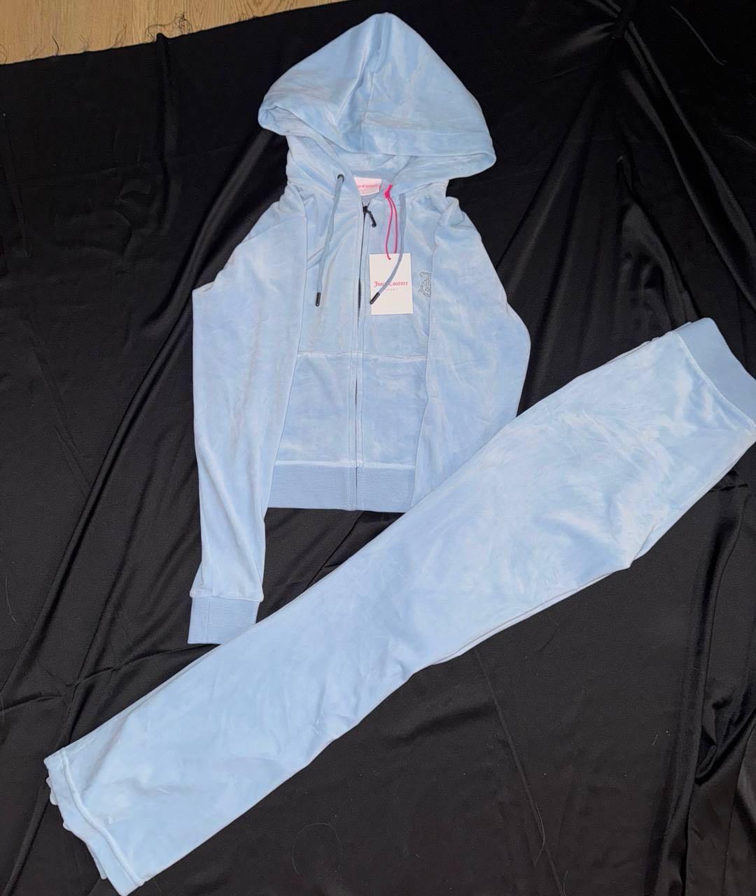 JUICY COUTURE Голубой полиэстеровый костюм с брюками, фото 3