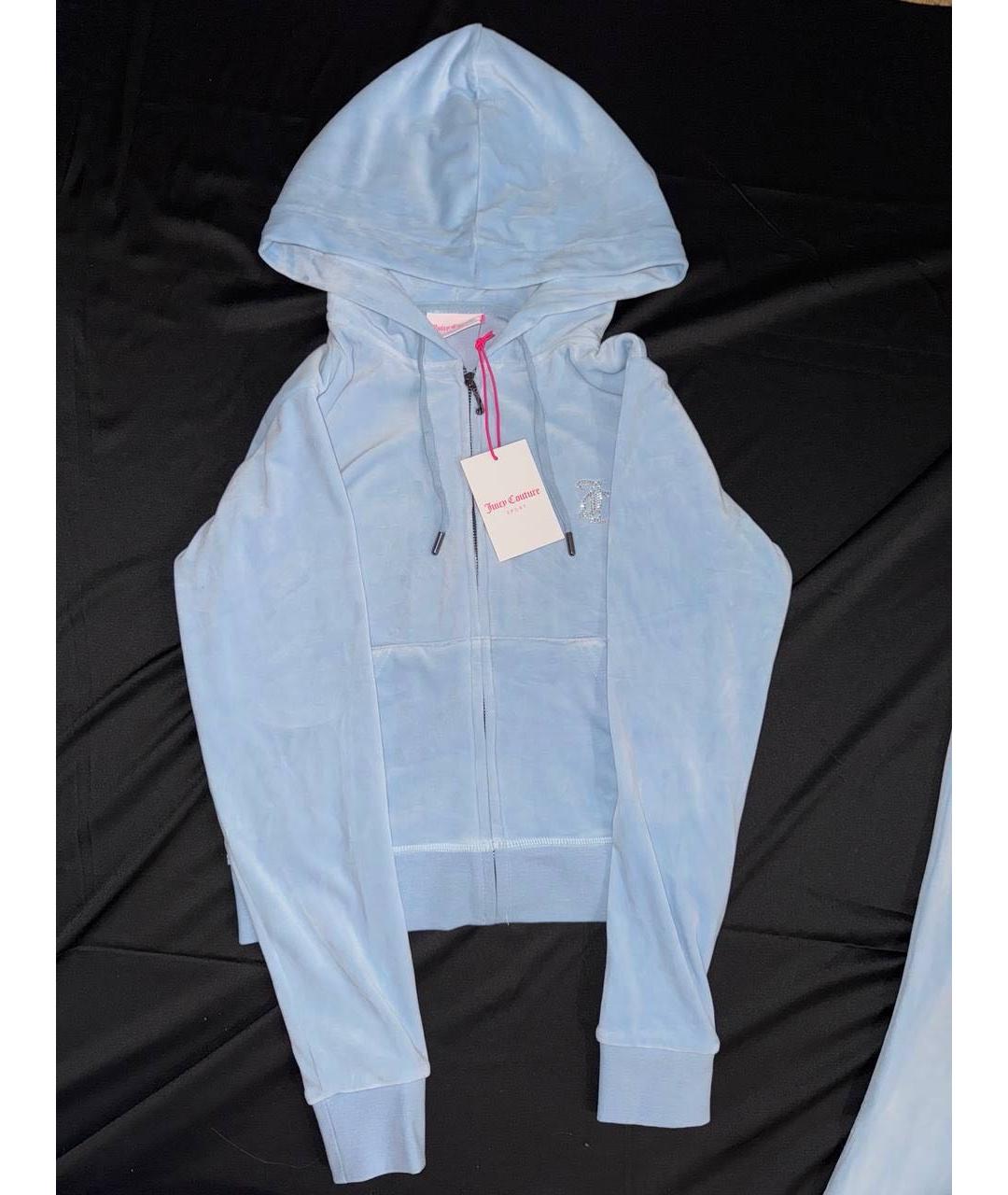 JUICY COUTURE Голубой полиэстеровый костюм с брюками, фото 6