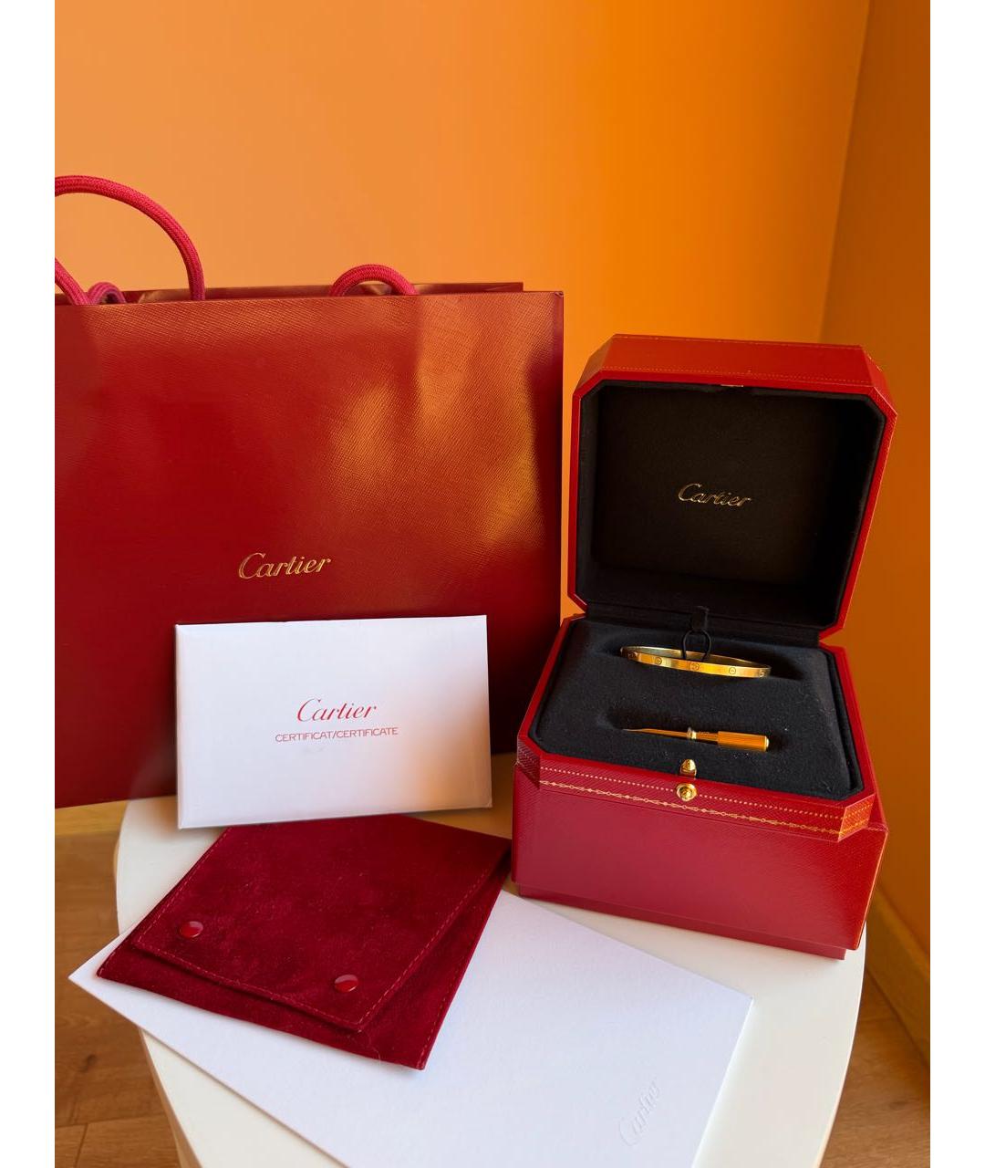 CARTIER Золотой браслет из желтого золота, фото 6